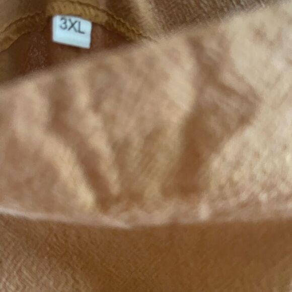 NWT YESNO Cotton Rustic brown Long Casual Loose Rompers with pockets SZ3XL - Picture 5 of 8